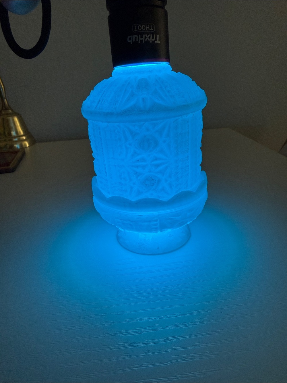3D printed Stars and bar Blue glow Fairy Lamp (not glass)